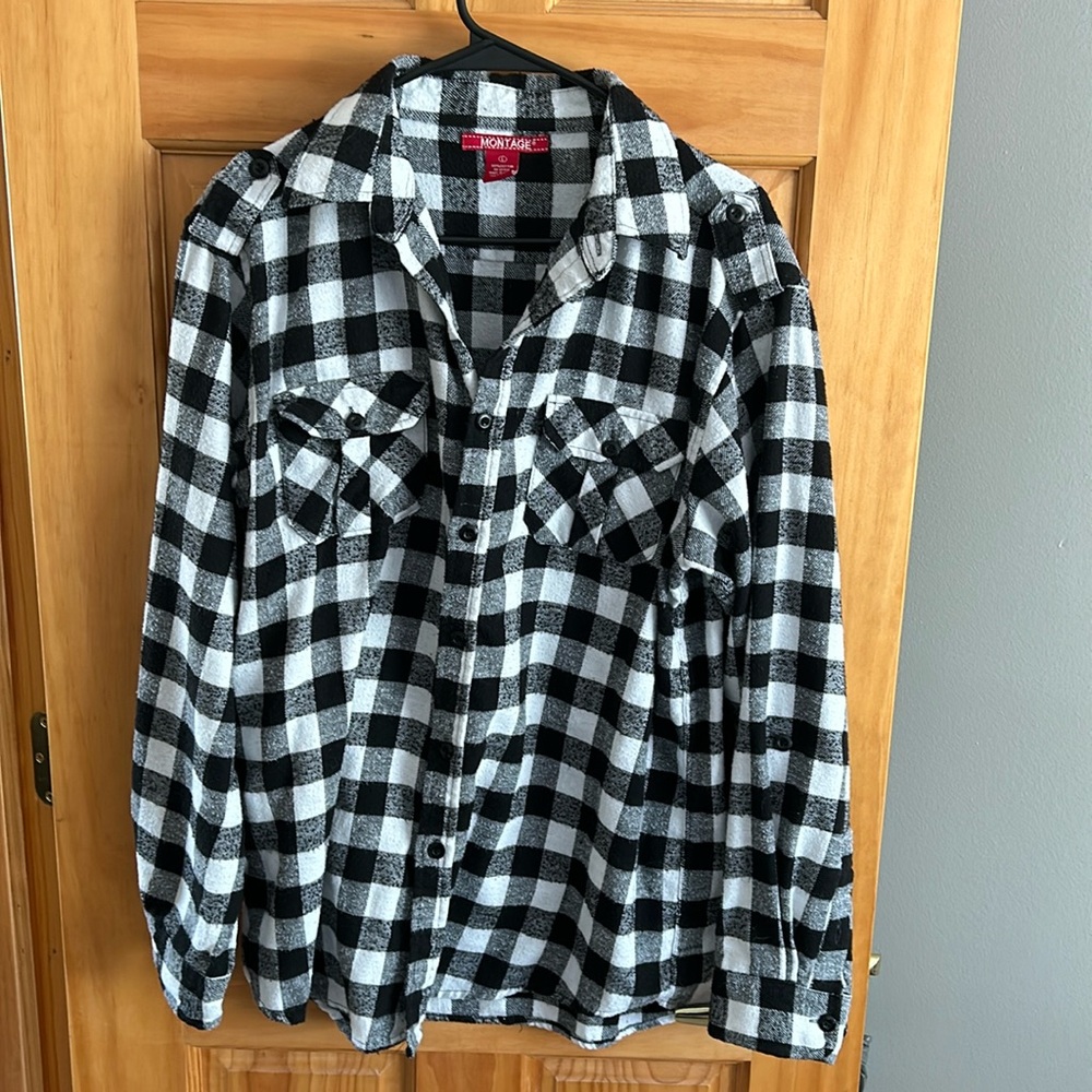 Checkered button up flannel